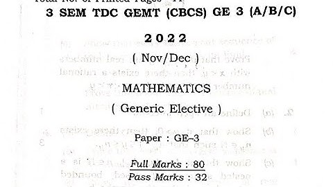 Bsc 3rd sem Real Analysis generic question paper Dibrugarh University CBCS (2022)
