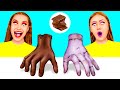チョコレートの食べ物 vs 本物の食べ物のチャレンジ | フードバトル TeenChallenge