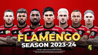 Flamengo Facepack Season 2023/24 - Sider and Cpk - Football Life 2024 and PES 2021