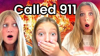 WE accidentally STARTED a FIRE!! We Called 911!!!