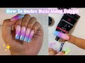 HOW TO OMBRÉ NAILS USING POLYGEL | Nail Tutorial