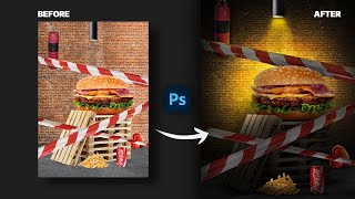 Burger Photo Manipulation | Photoshop