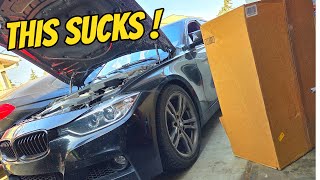 BMW F30 Cold Air Intake! WORST PART IVE EVER INSTALLED! #bmw #bmwf30 #f30