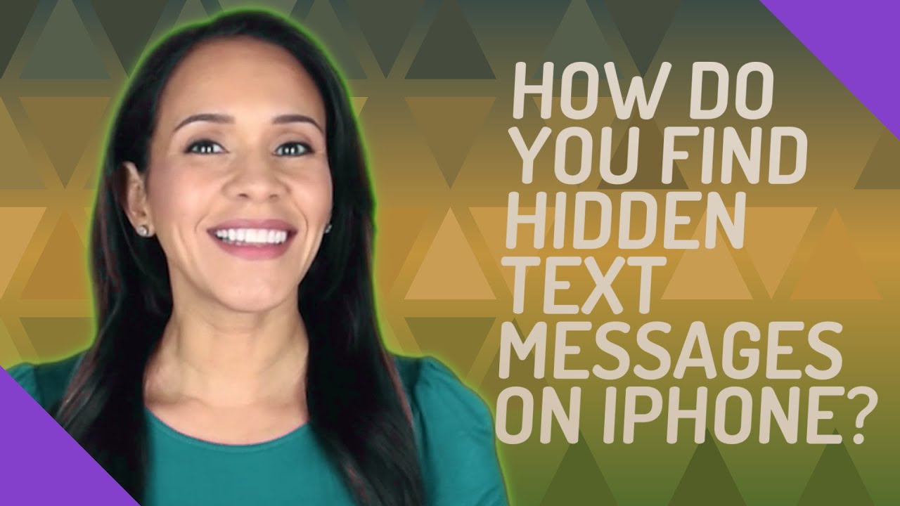 How do you find hidden text messages on iPhone?