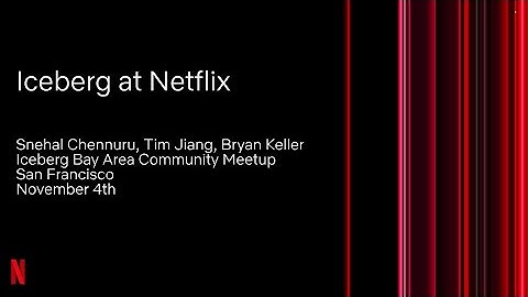 Iceberg at Netflix