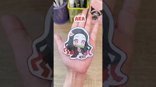 ❤️Nezuko to 💛Zenitsu, nani iro ni naru kana? #masetala #papercraft #paperdiy