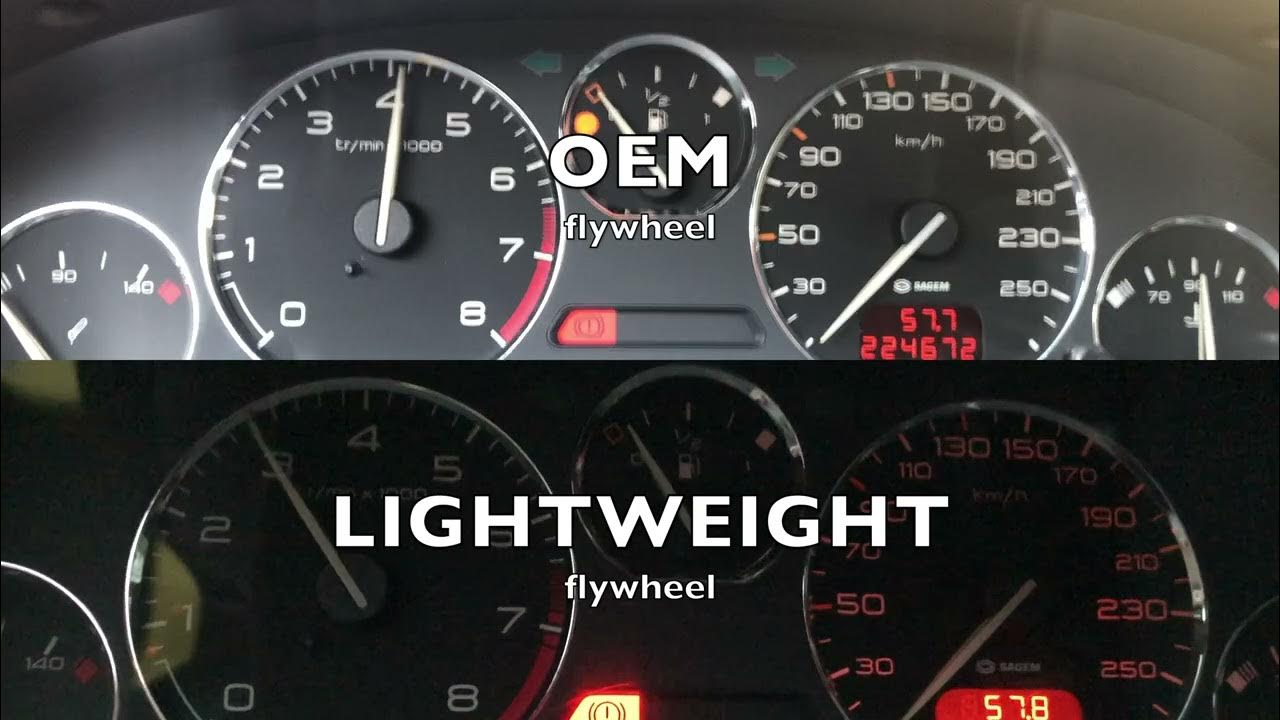 OEM Flywheel vs Lightweight Flywheel - YouTube
