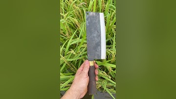 Tôi làm con dao phở thái bằng thép mắt xích xe tăng sắc nét đáng kinh ngạc