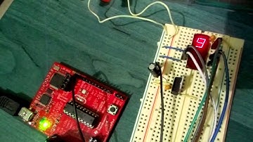 Testing a seven-segment TIL309 red LED display with a MSP430 microcontroller