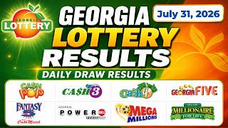 Georgia Lottery Results Today – July 31, 2026 | All Winning Numbers