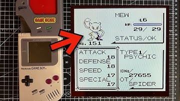 How to catch Mew with a Game Genie in Pokemon Red - Authentic vs Reproduction Cart