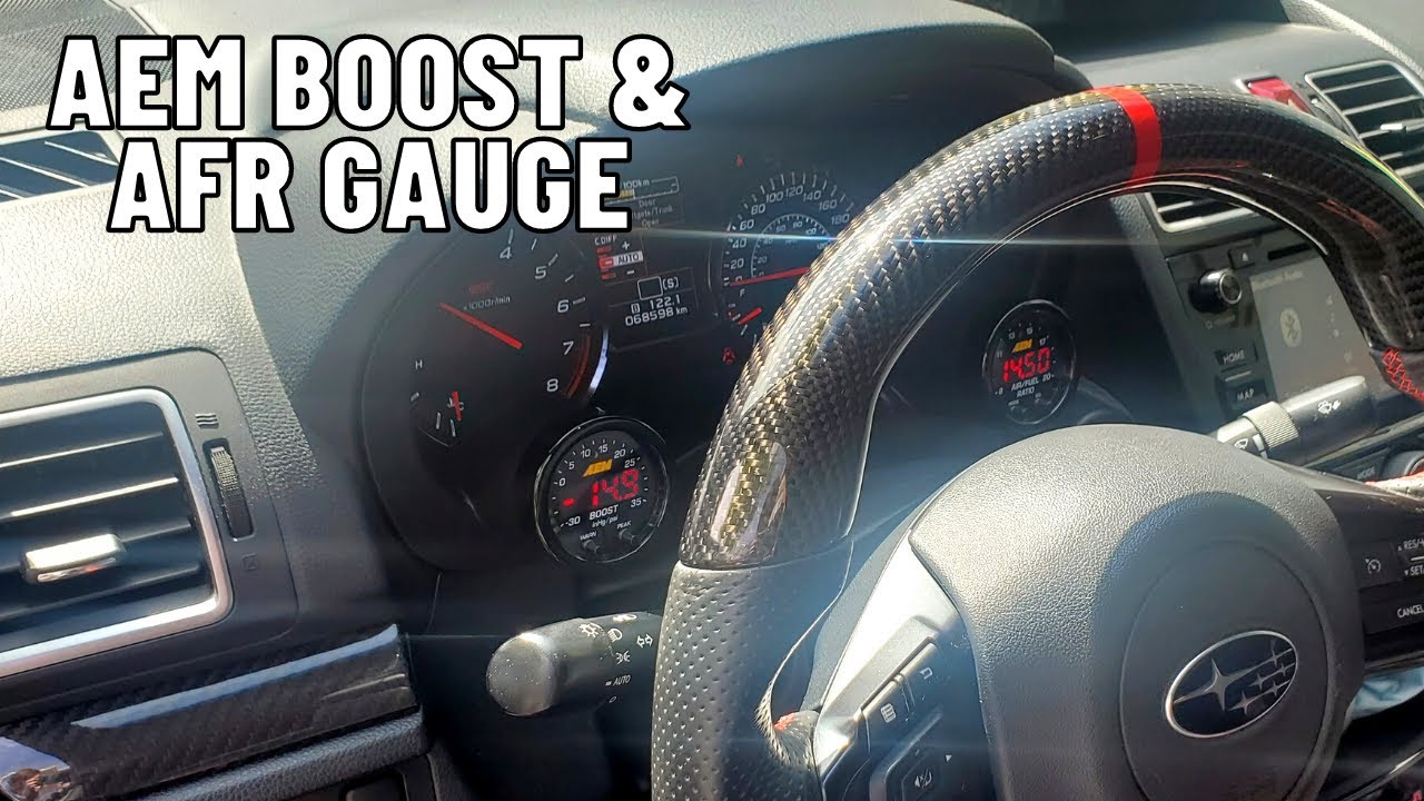 15-21 Subaru WRX STi SMY Dual Gauge Pod With AEM Boost & AFR Gauge