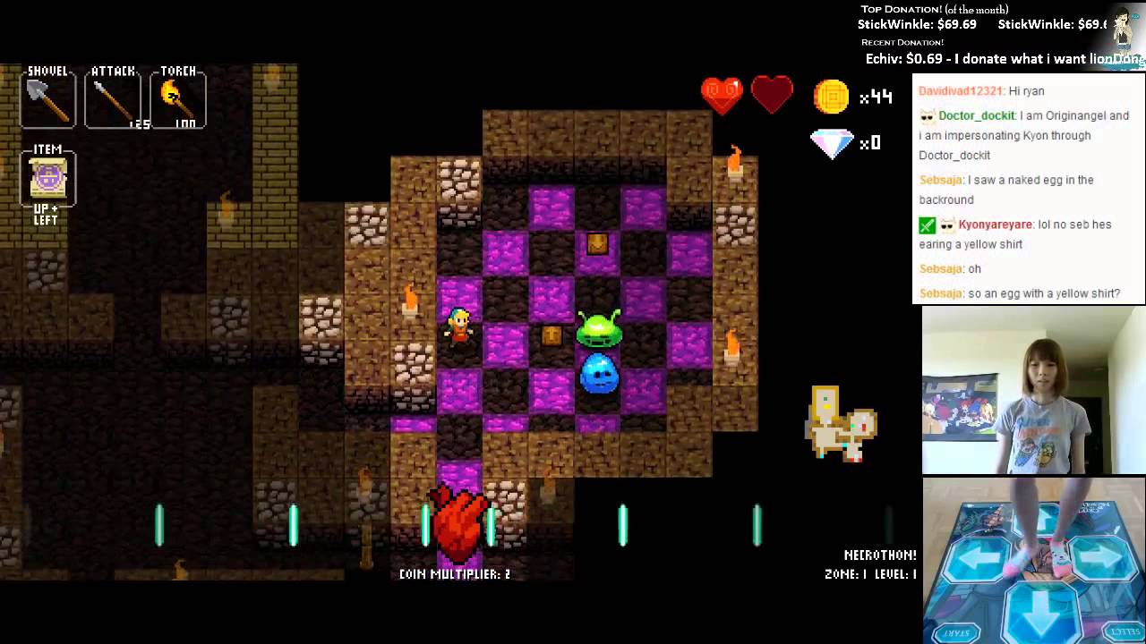 Kate Live! Crypt of the NecroDancer with Dance Pad "NecroThon" [Day 6