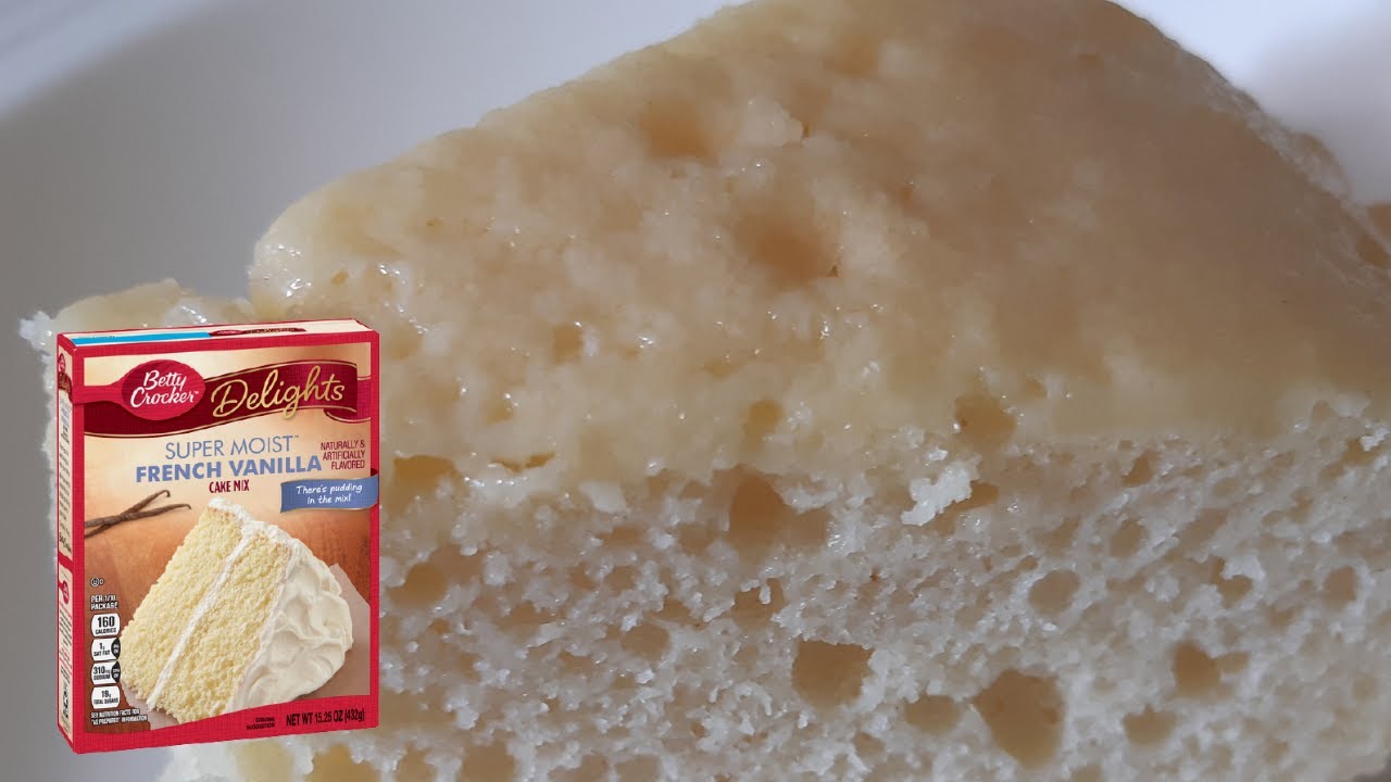 HOW TO MAKE A BOX CAKE TASTE HOMEMADE FRENCH VANILLA SUPER MOIST CAKE BOX CAKE MIX HACK