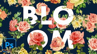 How to Create a Floral Typography Text Effect in Photoshop