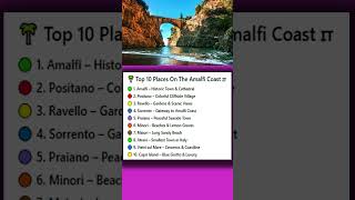 Top 10 Places On The Amalfi Coast - 4K Travel Guide