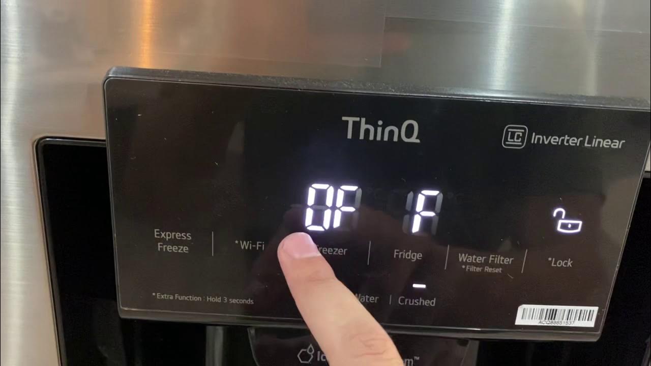 (TURNING OFF DEMOMODE) LG Fridge model no. GCL247SLUV YouTube
