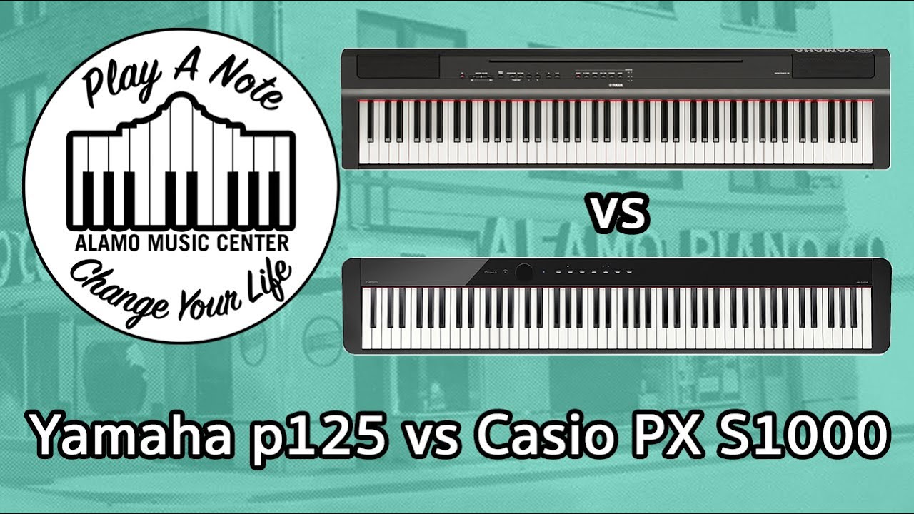 Digital Pianos Under $600 Battle it Out: Yamaha p125 vs Casio PX S1000 -  YouTube