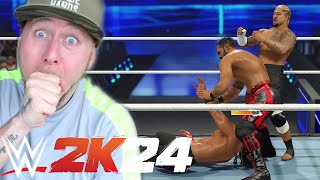 WWE 2K24 Roman Reigns gets AMBUSHED by Solo Sikoa & Tama Tonga