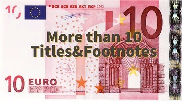 Q#92 How to handle if more than 10 Titles & Footnotes --complete video for join members only