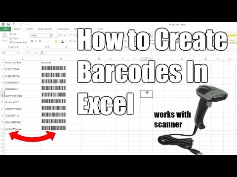 How to Create Barcodes in Excel