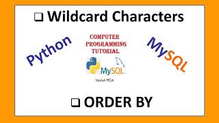 #MySQL : Wildcard Characters and Order By in MySQL