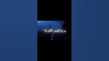 قُلۡ أَعُوذُ بِرَبِّ ٱلنَّاسِ #تلاوة_خاشعة #اكسبلور #قاری #محمد_اللحيدان #القرآن_الكريم #سورة_الناس