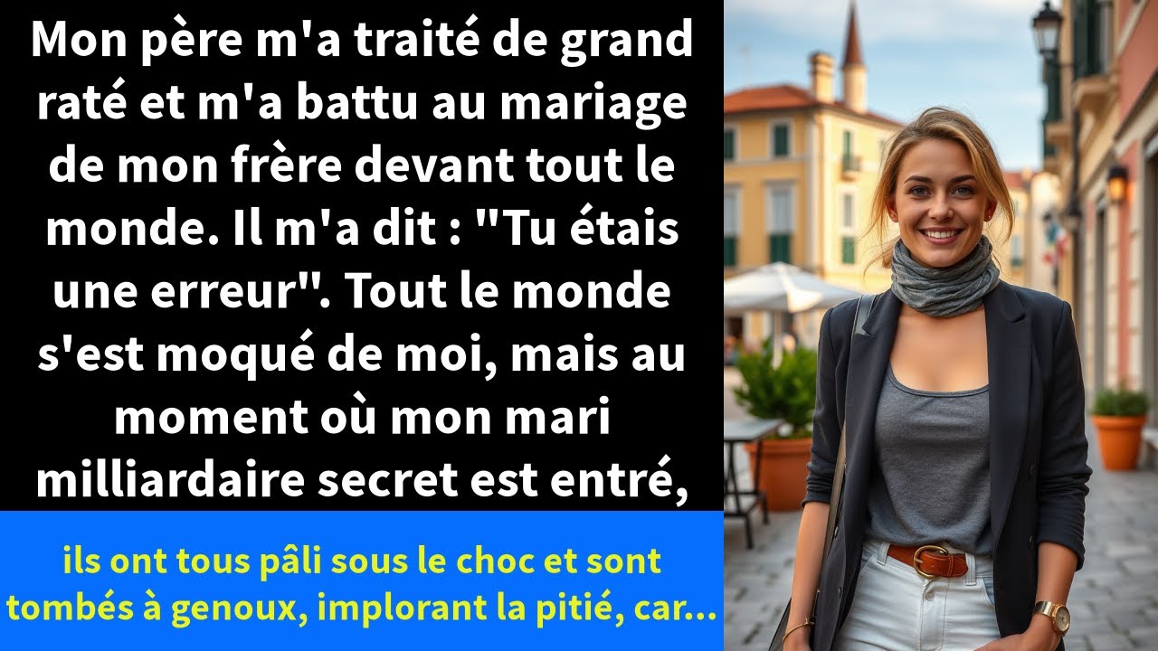 Mon père m'a traité de grand raté et m'a battu au mariage de mon frère devant tout le monde.