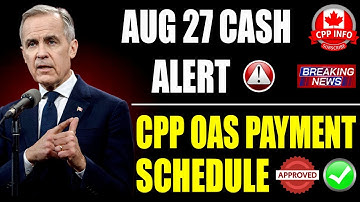 🚨 CPP & OAS August 27th Payment Update: EXACT Pension Amounts for Canadian Seniors! 📅