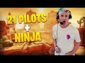 Ninja & 21 Pilots Tyler Joseph CLUTCH VICTORY ROYALE! Ft CourageJD (Lollapalooza)