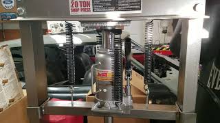 Review: Harbor Freight 20 ton shop press W/upgraded pneumatic jack