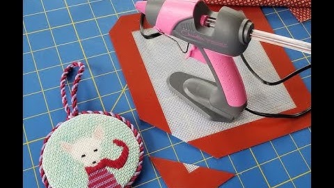 How to Finish Needlepoint Ornaments with Hot Glue (part 1 of 2)