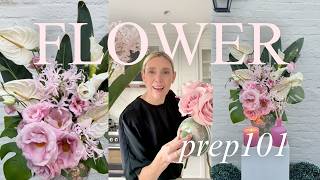 Flower Prep 101 | Tropical Flower Prep for Longer Lasting Arrangements 🌸🌴