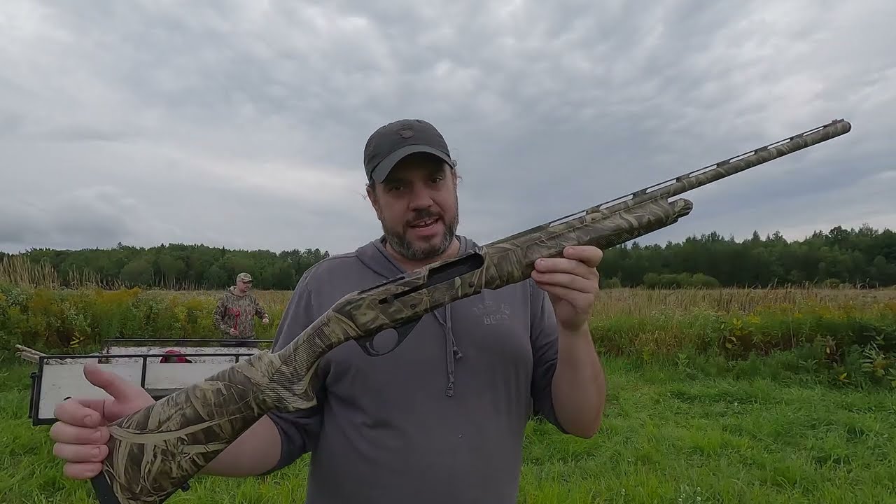 Pigeon d'argile et test de mon Nouveau 12 semi auto