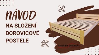 Podrobný Návod Na Složení Postele - Levné Postele Masiv Borovice. Interier-Stejskal.cz