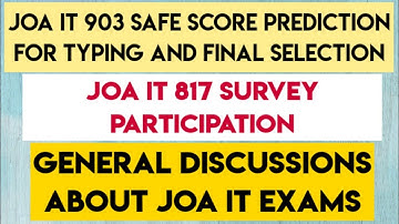 JOA IT 903, Safe Score Prediction