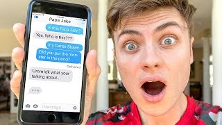PAPA JAKE TEXTED ME THIS!! (TOP SECRET MESSAGE)