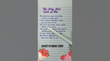 The Way You Look At Me #lyrics #music #song #instrumental