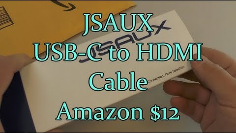 JSAUX USB-C to HDMI Adapter Cable from Amazon!