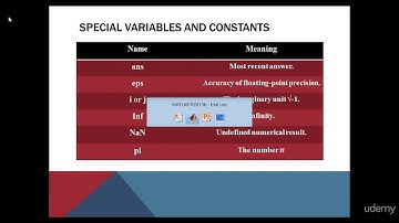 How to use Scientific Notation, Special Constants and Precision in Matlab ?