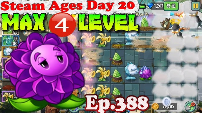 Plants vs. Zombies 2 (China) - New Narcissus - Steam Ages Day 19 (Ep.387) 