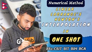 Interpolation in One Shot | Numerical Method in Nepali