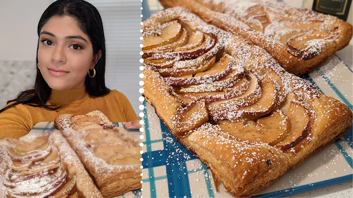 Easy 4-ingredient Apple Tart Recipe | Apple Tart with Puff Pastry