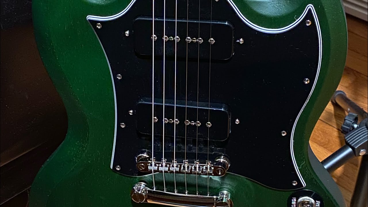 2022 Epiphone classic worn SG P90 YouTube