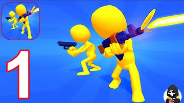 Join And Strike gameplay walkthrough Level 1- 10 (android) Part 1 by HitApps || Join And Clash 3d ||