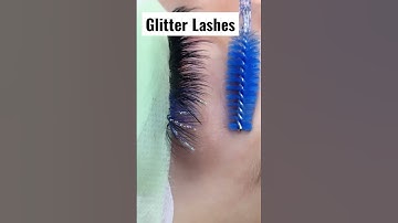 How to make Glitter lashes| glitter lashes diy| lash extensions with glitter| making glitter lashes