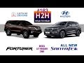 H2H #183 Hyundai ALL NEW SANTA FE vs Toyota ALL NEW FORTUNER