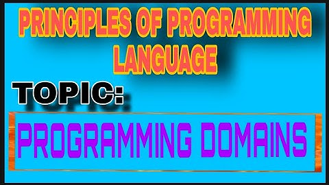programing domain in ppl
