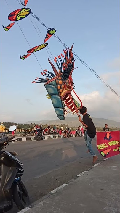 Naik Layangan Naga JLS Bantul