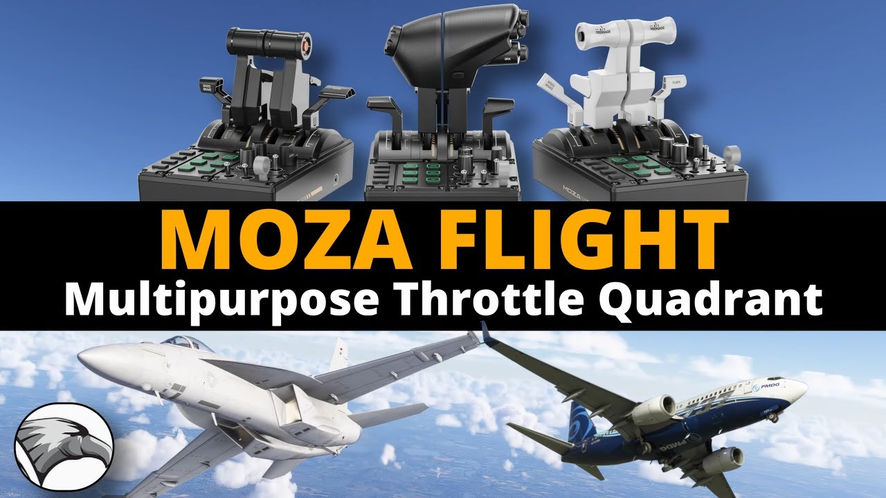 Универсальный и адаптивный квадрант MTQ от MOZA | Дополнительная опция для пилотов Boeing и Airbus